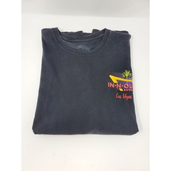 IN-N-OUT LOT OF 2 SHORT SLEEVE T-SHIRT WHITE SIZE LARGE BLACK LAS VEGAS SIZE XL - Picture 3 of 16